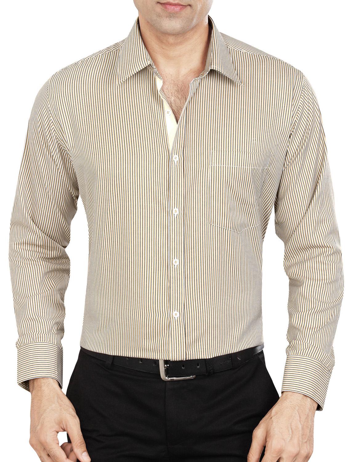 beige polyester blend formal shirt - 15347981 - Zoom Image - 1