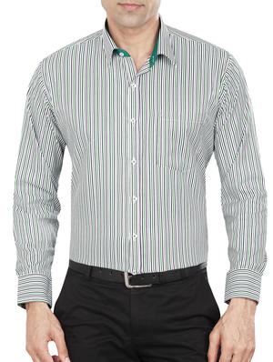 green polyester blend formal shirt - 15347988 - Standard Image - 1
