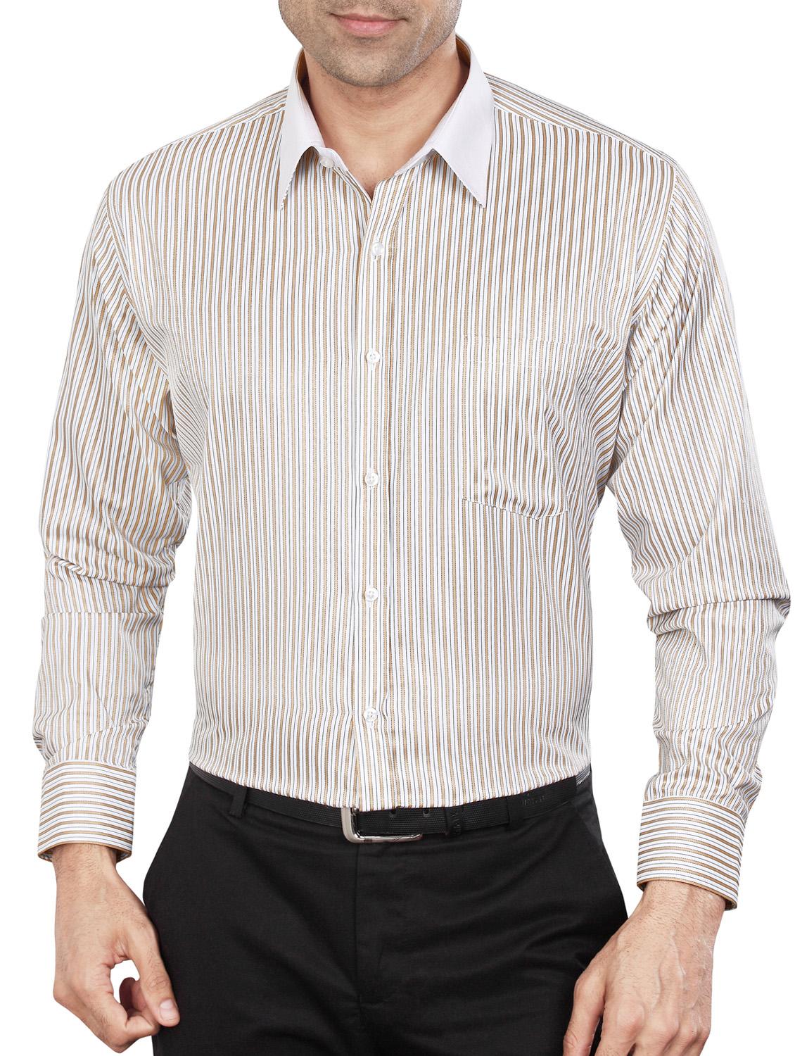 beige polyester blend formal shirt - 15347994 - Zoom Image - 1
