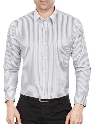 grey polyester blend formal shirt - 15347996 - Standard Image - 1