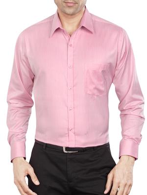 pink polyester blend formal shirt - 15348000 - Standard Image - 1