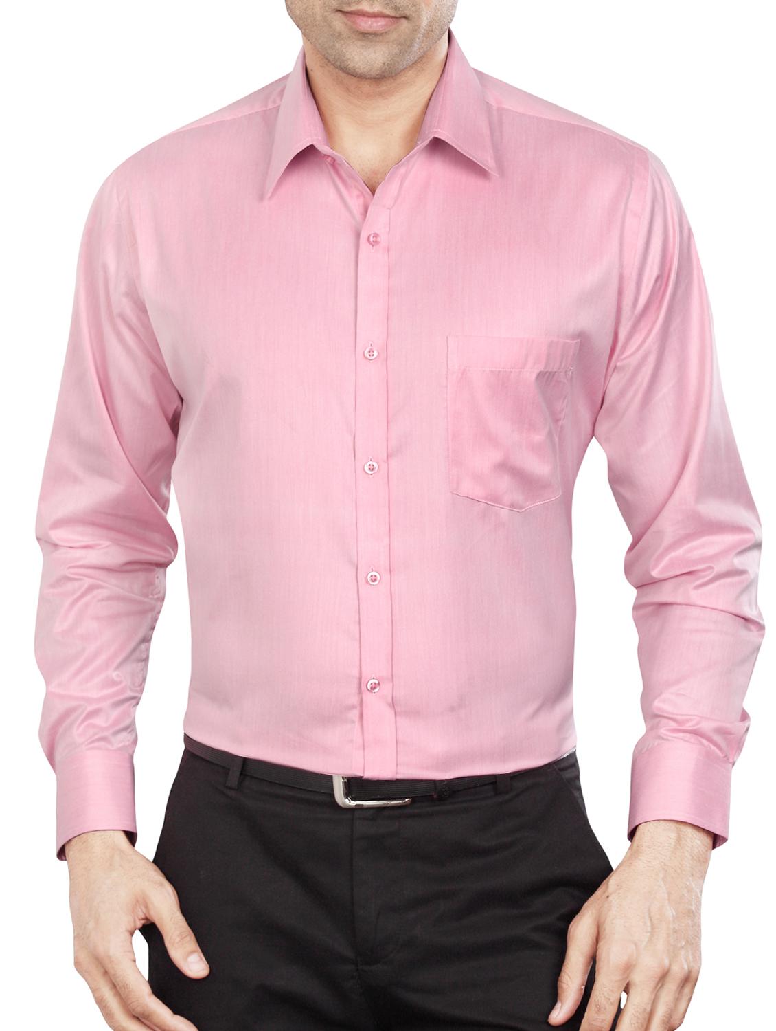 pink polyester blend formal shirt - 15348000 - Zoom Image - 1
