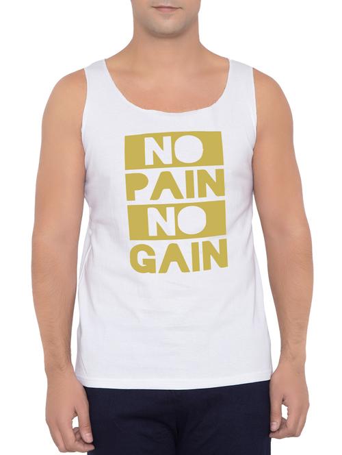 white cotton blend vest - 15348369 - Standard Image - 1