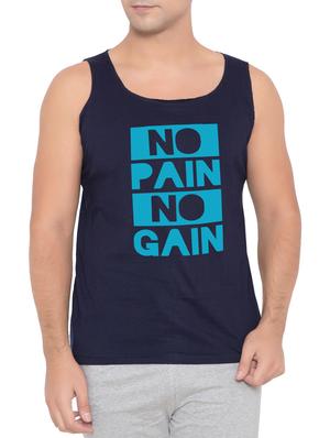 navy blue cotton vest - 15348381 - Standard Image - 1