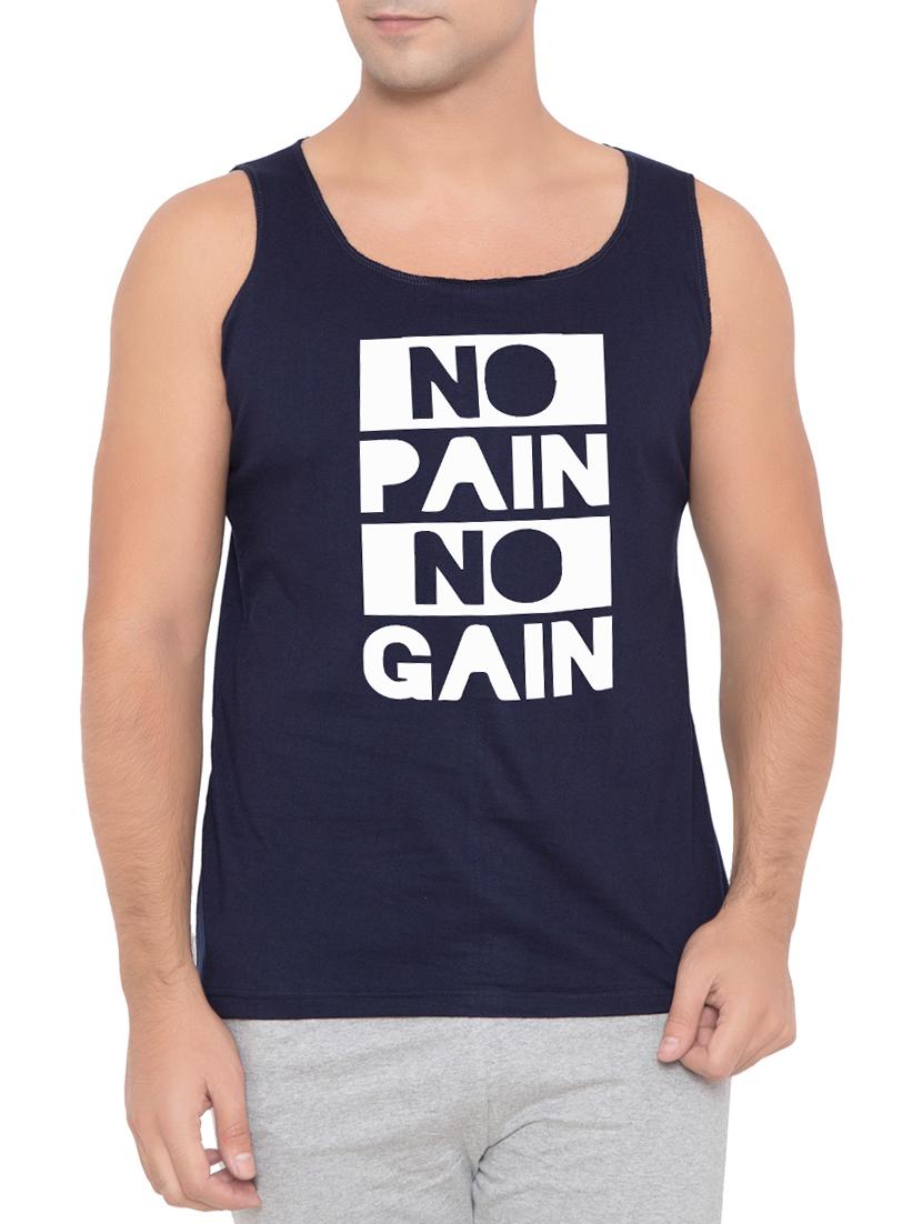 navy blue cotton vest - 15348382 - Zoom Image - 1