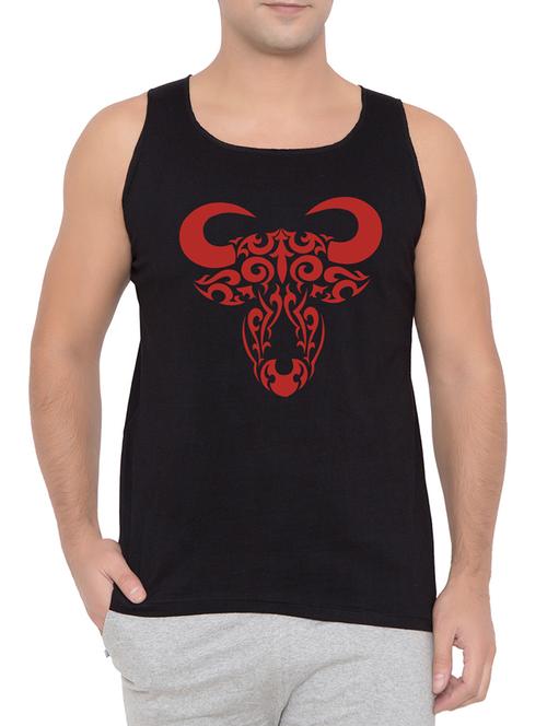 black cotton blend vest - 15348432 - Standard Image - 1