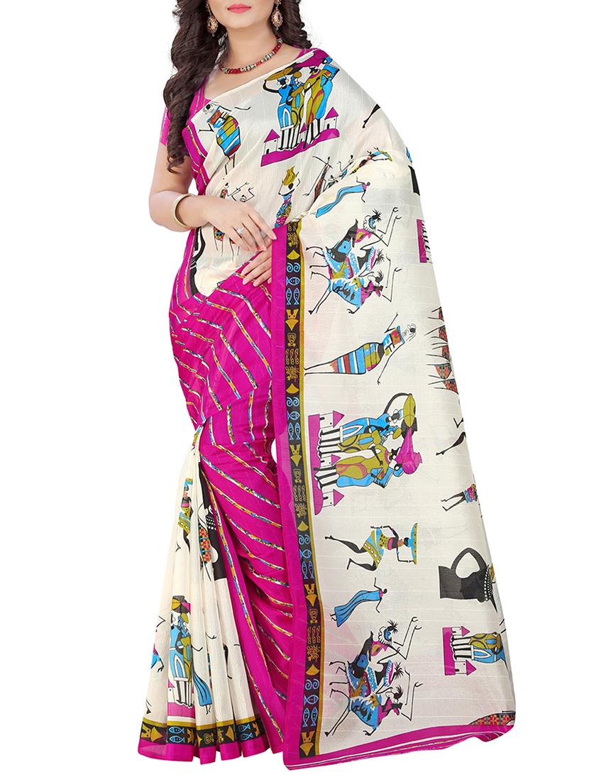 Conversational Bhagalpuri saree with blouse - 15348484 - Zoom Image - 1