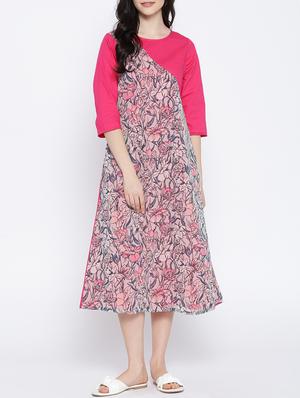 floral a-line dress - 15348643 - Standard Image - 1