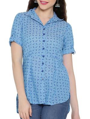 high-low shirt tunic - 15348712 - Standard Image - 1