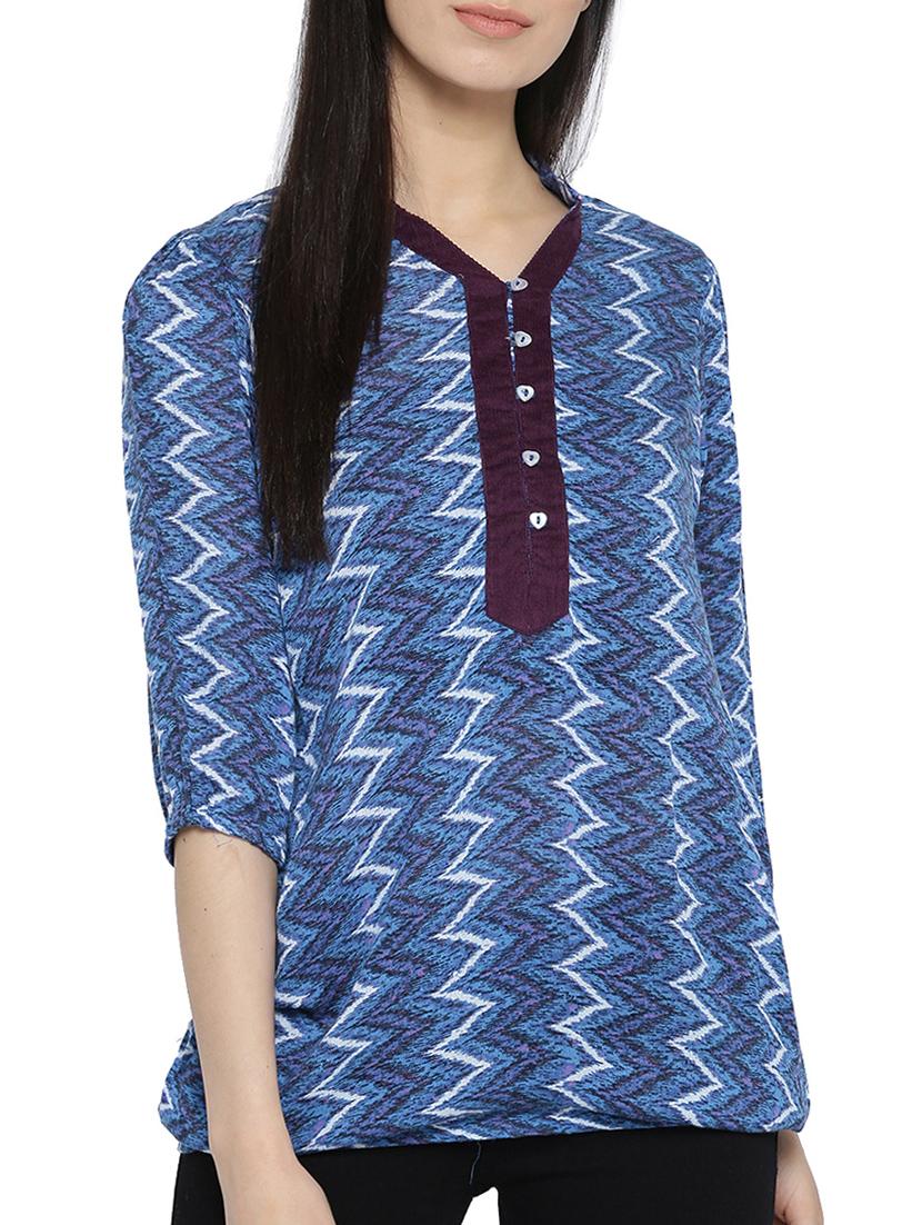 blouson printed tunic - 15348729 - Zoom Image - 1