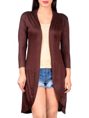 Round edged solid shrug - 15348917 - Standard Image - 1