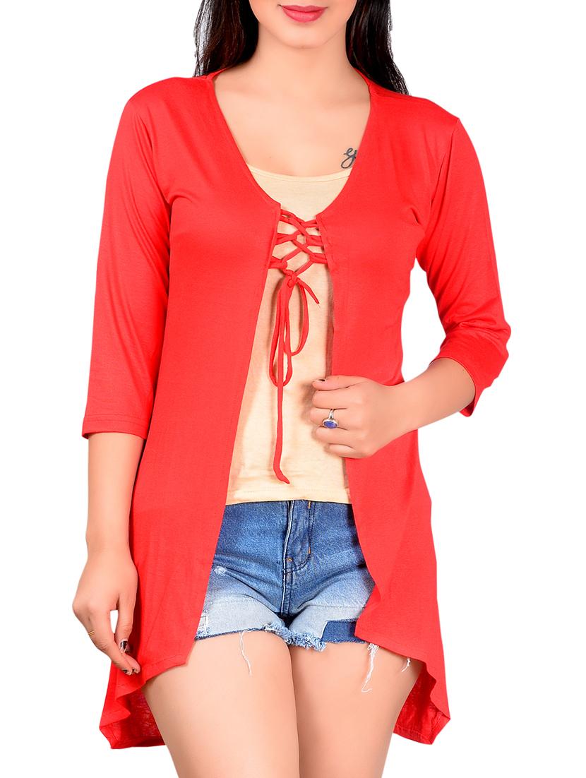 front tie knot shrug - 15348925 - Zoom Image - 1