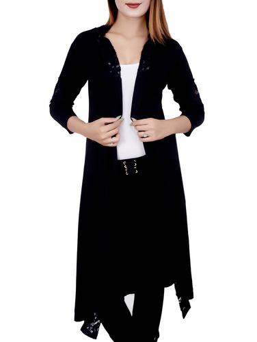 Lace trim detail shrug - 15348927 - Very Small Image - 1