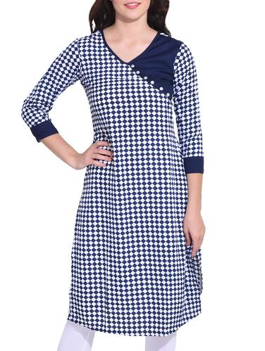 straight checks kurta - 15349131 - Very Small Image - 1