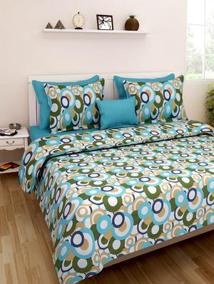 140 TC Cotton Double Bedsheet with 2 Pillow Covers - 15349156 - Standard Image - 1