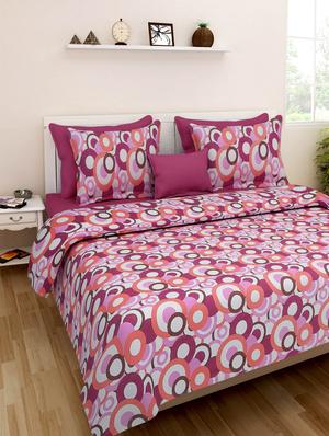 140 TC Cotton Double Bedsheet with 2 Pillow Covers - 15349157 - Standard Image - 1