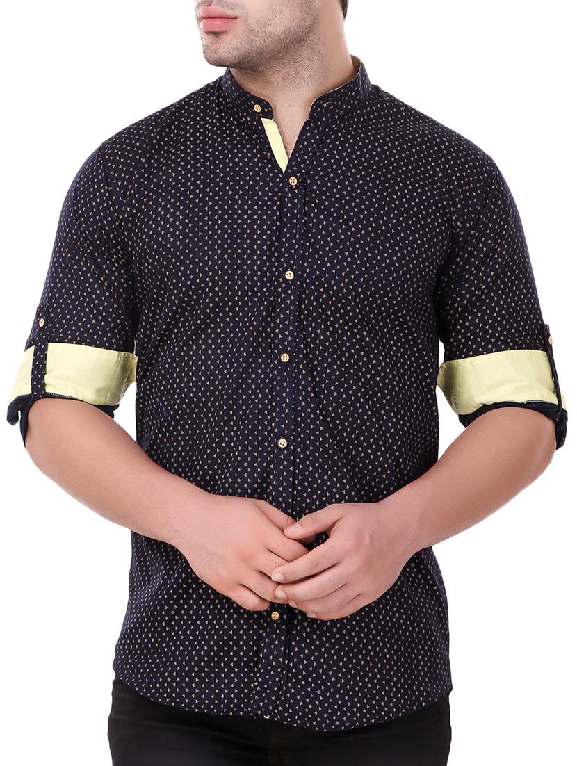 blue cotton casual shirt - 15349190 - Zoom Image - 1