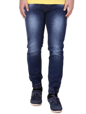 blue denim joggers - 15349215 - Standard Image - 1