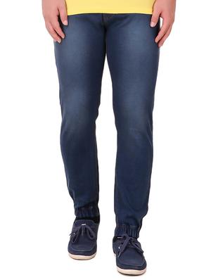 blue denim joggers - 15349217 - Standard Image - 1