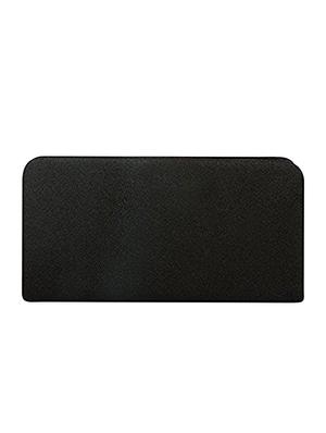 black leatherette (pu) regular clutch - 15349354 - Standard Image - 2