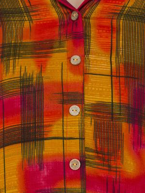 mustard viscose aline kurta - 15350230 - Standard Image - 4
