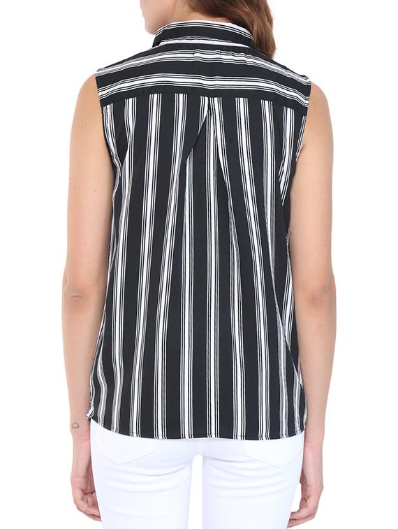 sleeveless striped shirt - 15350488 - Zoom Image - 3