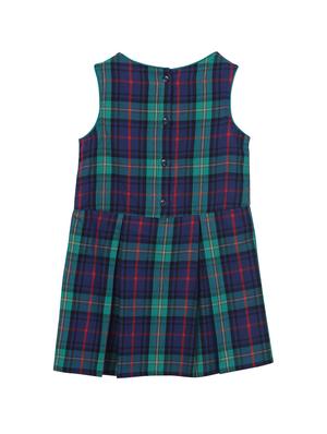 pleat detail checkered dress - 15350567 - Standard Image - 2