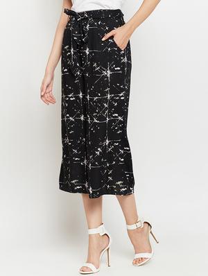 high waist pleated culottes - 15351293 - Standard Image - 2
