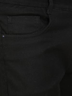 black denim plain jeans - 15351312 - Standard Image - 4