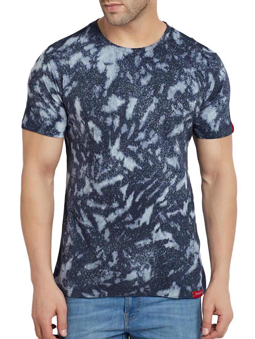 grey cotton all over print t-shirt - 15352366 - Zoom Image - 1