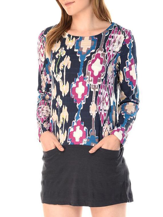 printed drop waist dress - 15352518 - Zoom Image - 1