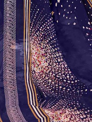 ditsy floral printed saree with blouse - 15352615 - Standard Image - 2