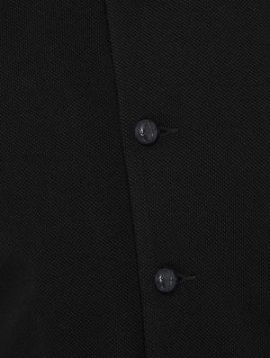black cotton nehru jacket - 15352968 - Standard Image - 4