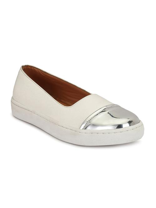 white plimsolls casual shoes - 15353908 - Standard Image - 1