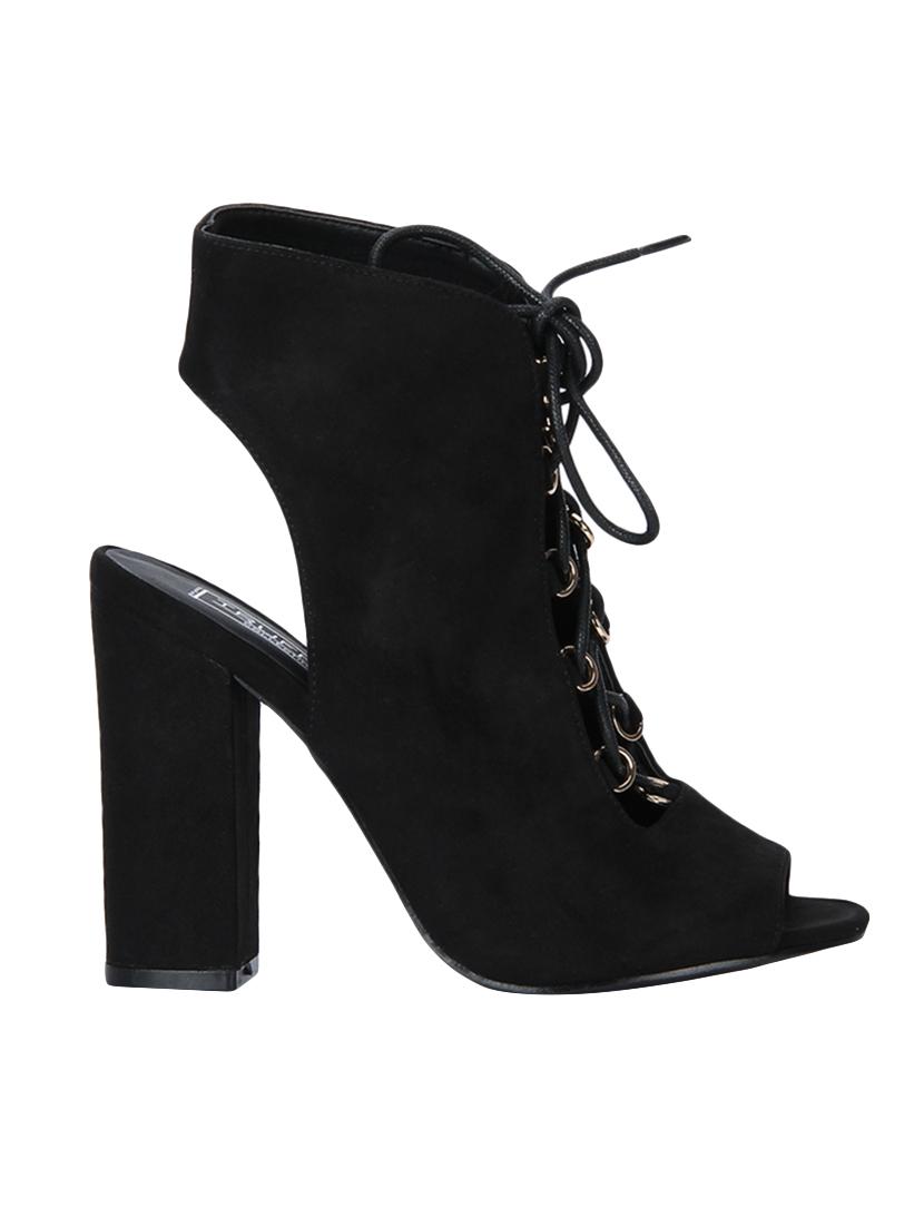 black lace-up sandals - 15354091 - Zoom Image - 2