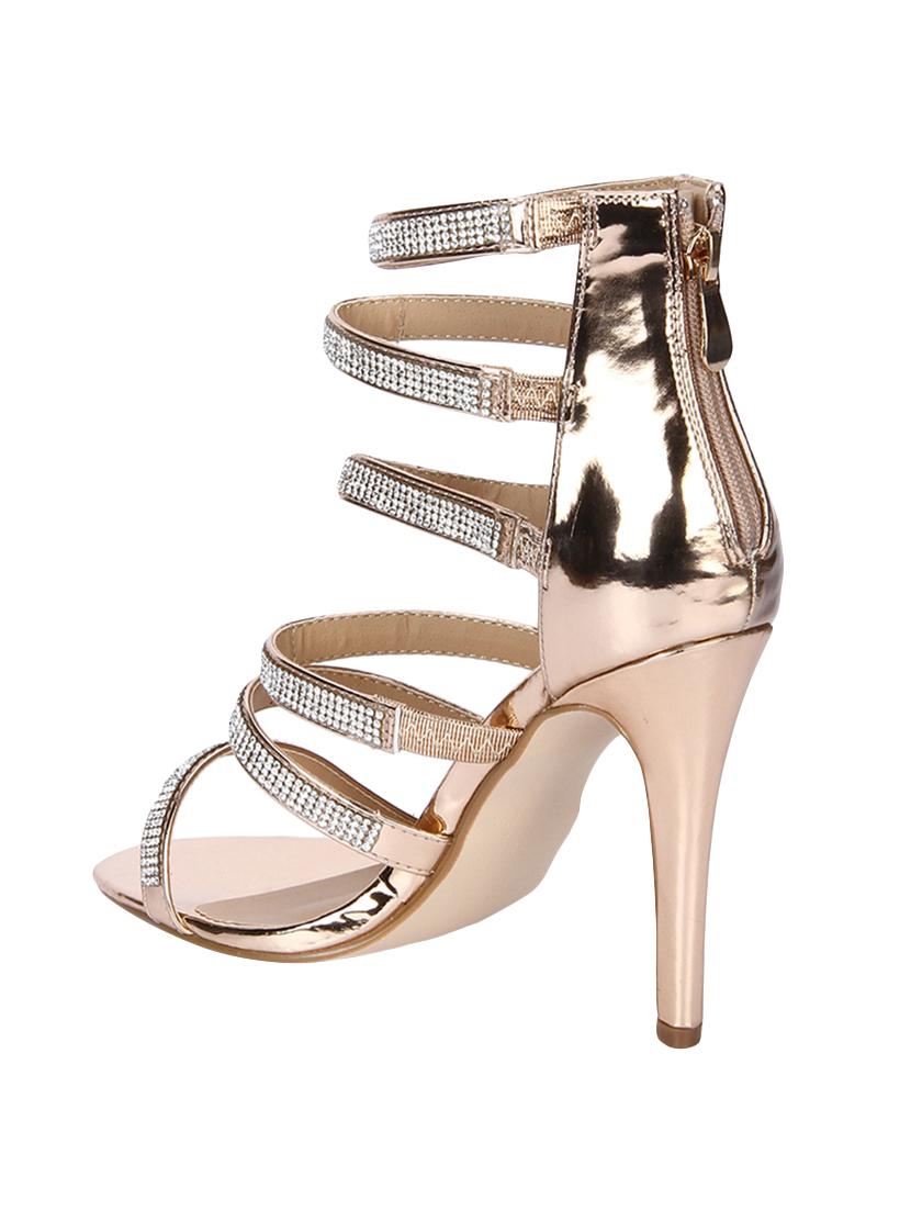gold closed back sandals - 15354099 - Zoom Image - 3