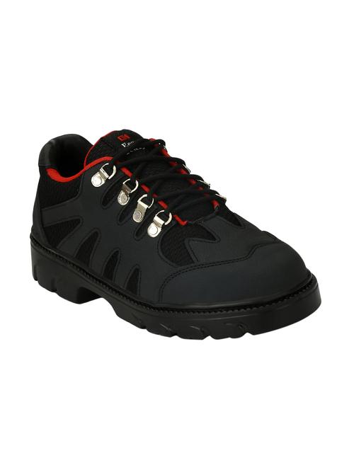 black leather trekking shoe - 15355371 - Standard Image - 1
