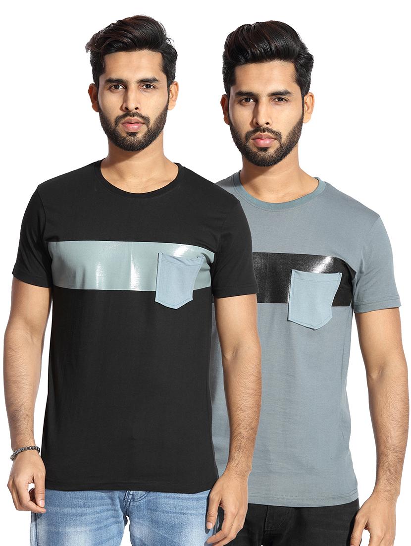 multi colored cotton combos t-shirt (set of 2) - 15357718 - Zoom Image - 1