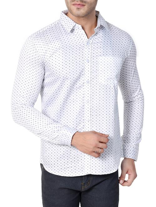 white cotton casual shirt - 15358931 - Very Small Image - 1