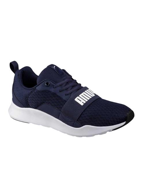 navy Mesh sport shoes - 15359421 - Very Small Image - 1