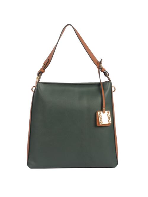 green leatherette (pu) regular handbag - 15360261 - Standard Image - 1