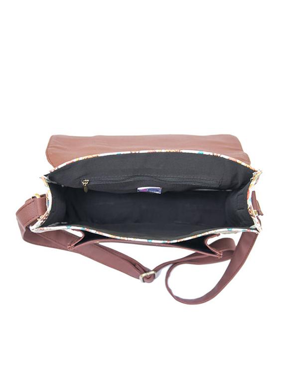 multi colored leatherette (pu) regular sling bag - 15360357 - Zoom Image - 3