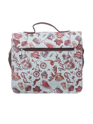 white leatherette (pu) regular sling bag - 15360358 - Standard Image - 2