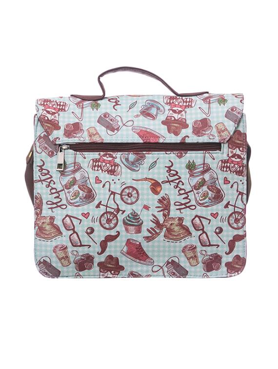 white leatherette (pu) regular sling bag - 15360358 - Zoom Image - 2