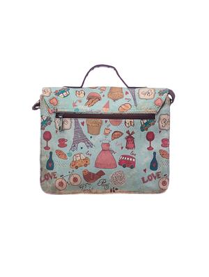 green leatherette (pu) regular sling bag - 15360359 - Standard Image - 2