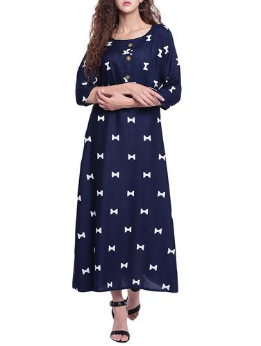a-line printed kurta - 15360536 - Very Small Image - 1