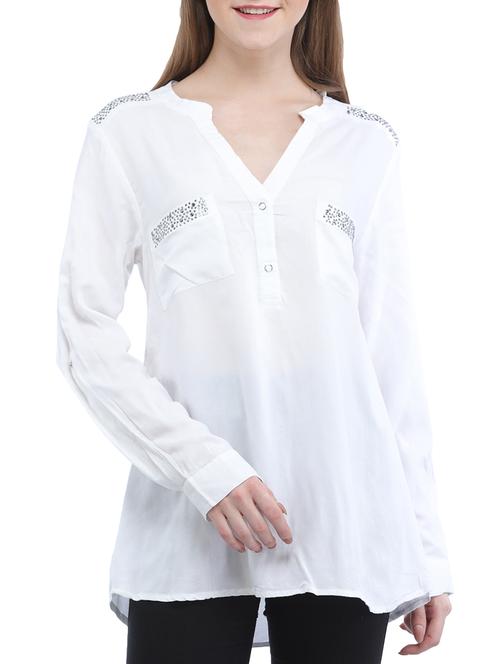 embellished patch pocket detail top - 15360802 - Very Small Image - 1