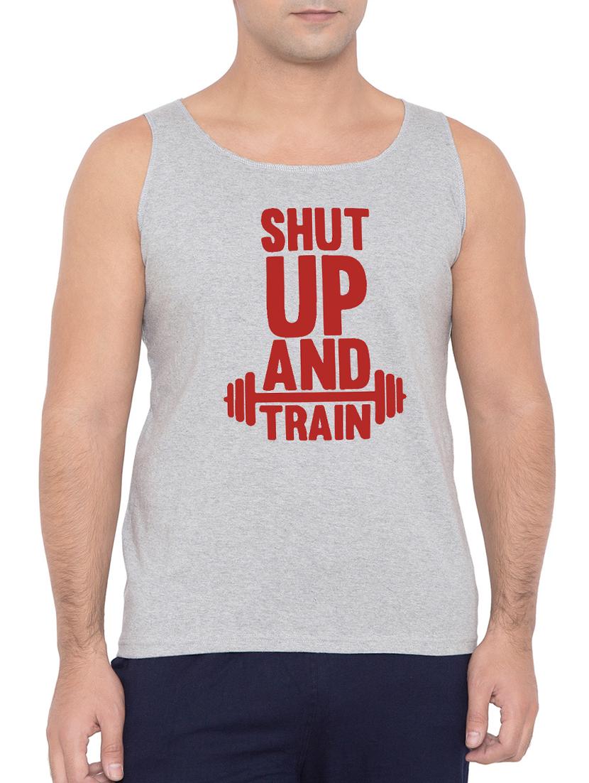grey cotton blend vest - 15360845 - Zoom Image - 1