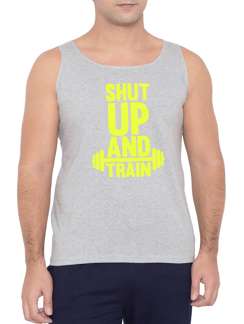 grey cotton blend vest - 15360847 - Zoom Image - 1