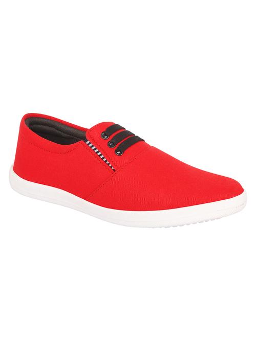 red canvas casual slip on - 15361022 - Standard Image - 1
